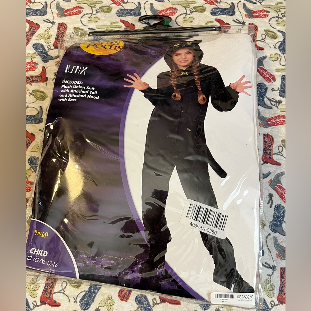 Spirit Halloween Binx Costume 12-16 Hocus Pocus